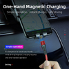 A03M12 High quality On stock round magnetic phone cable for micro/IOS / Type C cell phone fast charging magnetic usb cable 