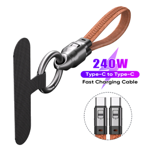 240W High Power Charing 48mbps Data Transfer Type C Keychain Cable