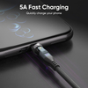 240W 540° Rotation Self Winding Type C To USB-C 5A Fast Charging Data Cable