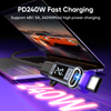 T11 Digital display 24Pin 16K/80Gbps 240W Type-C magnetic adapter
