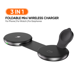 Universal 3 in 1 Foldable Magnetic Wireless Charger For Apple IPhone Airpod IWatch & Android Phone
