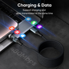 240W 540° Rotation Self Winding Type C To USB-C 5A Fast Charging Data Cable