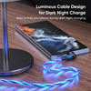 A07M13 7Pin 540 Degree 60W luminous cable fast charging + data transfer