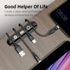 Cable Tangle & Clutter Free Organizer | Self-adhesive Charging Data Cables USB Cords Management Desk Clip
