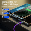 A04M05 Private Mold 5pin 360 Degree Rotation Magnetic Data Charging Cable 3 in 1 for Micro Ios Type-c Phone Accessories