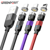 Wholesale on stock magnetic charging cable 540 degree rotation micro usb fast charging data cable