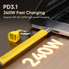 40G Fast Transfer 8K Ultra HD Output USB4 PD3.1 High Power 240W Fast Charging & Data Keychain Cable