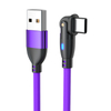 180 Degree Free Rotation Mobile Phones Fast USB Charging Cables USB Charger Data Cable LED Light Cable for Gaming Charging