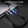 A59-60W Double 540 Degree Type-C to Type-C TPU Spring Fast Charging Data Cable