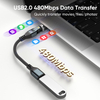  Greenport 540 Rotation 240W Type C to C Phone Laptop USB2.0 Adapter 10cm USB-C Extension Cable