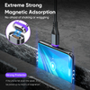 A01M16 16Pin 3A Flat Insert USB Magnetic fast charging data cable Side long light version