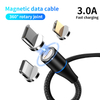 A01M12 Newest Gen 12 Magnetic Data Cable 1m 2m Wholesale Usb Cable Rotation Round Shape C Usb Cable