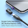 180 Bending L-Shape Type C Cable Adapter Support 240W Fast Charging & Data Sync (Included 3 Magnetic Tips)