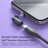 2025 New 9pin 540 Rotation Type C Phone Laptop Magnetic Charger Adapter