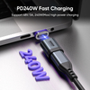 240W USB-C Magnetic Adapter | 24pin 8k 40gbps Type C to Type-C Micro USB & IOS Phone Laptop Charging Data Converter Adapter