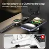 YW13 compact wireless charging station for a tidy desk