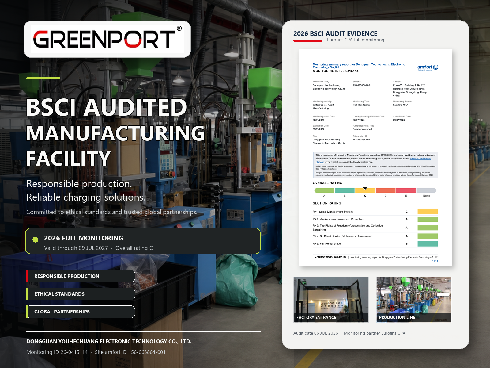 Greenport Factory Completes 2026 amfori BSCI Social Audit