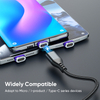 A01M16 16Pin 3A Flat Insert USB Magnetic fast charging data cable Side long light version