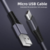 A28 Normal Nylon Braided Cable High-grade USB Cable for All Phones Charger Cable Mobile Phone Data Transfer Micro