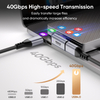 PD240W C To C Adapter | 240w Fast Charging 8K 60hz USB4.0 40Gbps Data Transfer 24pin USB-C Magetic Adapter