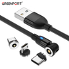 Greenport 1pin 540 Rotation 3 in 1 Magnetic Charging Cable With LED Indicator