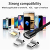 2020 New Coming original 3A Nylon Braided mobile phone charger micro usb cable magnetic charging cable