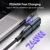 PD240W C To C Adapter | 240w Fast Charging 8K 60hz USB4.0 40Gbps Data Transfer 24pin USB-C Magetic Adapter
