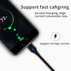 2020 New Coming original 3A Nylon Braided mobile phone charger micro usb cable magnetic charging cable