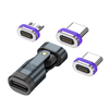 Small Size Phone Laptop Type-C Cable Adapter 240W USB-C 3 in 1 Magnetic Tips Converter