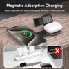 Super Mini 3 in 1 magnetic Wireless Charger Folding Inductive Charging Station 15W Fast Charger