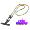 Multifunction 3 in 1 Mobile Phone Charging & Data Transfer & Lanyard 1.2M 120cm Crossbody Neck StrapType C USB-C Cable 240W