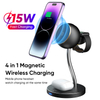 Magnetic Fast Charging Stand 4 in 1 Multi Device Wireless Charger For Mobile Phone & Watch & Earphone