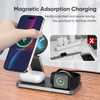 Universal 3 in 1 Magnetic Wireless Charger Station Foldable Charging Stand For Mobile Phone & Watch & Earphone