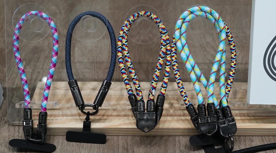 GREENPORT braided lanyard and keychain cable range in four colourways