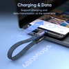 240W C to C Keychain Lanyard 22cm Phone Laptops Charging & Data Cord Type-C to USB-C 2 in 1 Phone Accessories