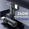 180 Degree Bending 3 Magnetic Tips Type C To USBC Phone Laptop Charger Adapter Converter