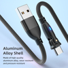 3A Fast Charging Cable | USB to Type-C & Micro & iProduct 180 Bending L-Shape A to C/L/M Phone Data Cable
