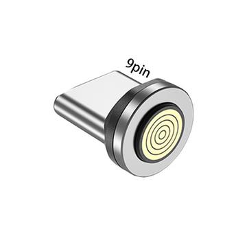 9-pin magnetic USB-C tip with concentric ring contacts
