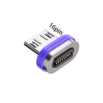 16-pin magnetic tip with a row of spring contacts
