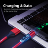 A02M12 New 5A Magnetic Data Cable Fast Charging 3 in 1 Charging Cable 1M for Phone Accessories