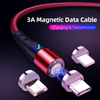 A03M12 Gen 12 New 3A Magnetic Data Cable Fast Charging 3 in 1 Charging Cable 1M2M for Phone Accessories