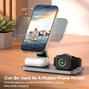 Universal 3 in 1 Magnetic Wireless Charger Station Foldable Charging Stand For Mobile Phone & Watch & Earphone