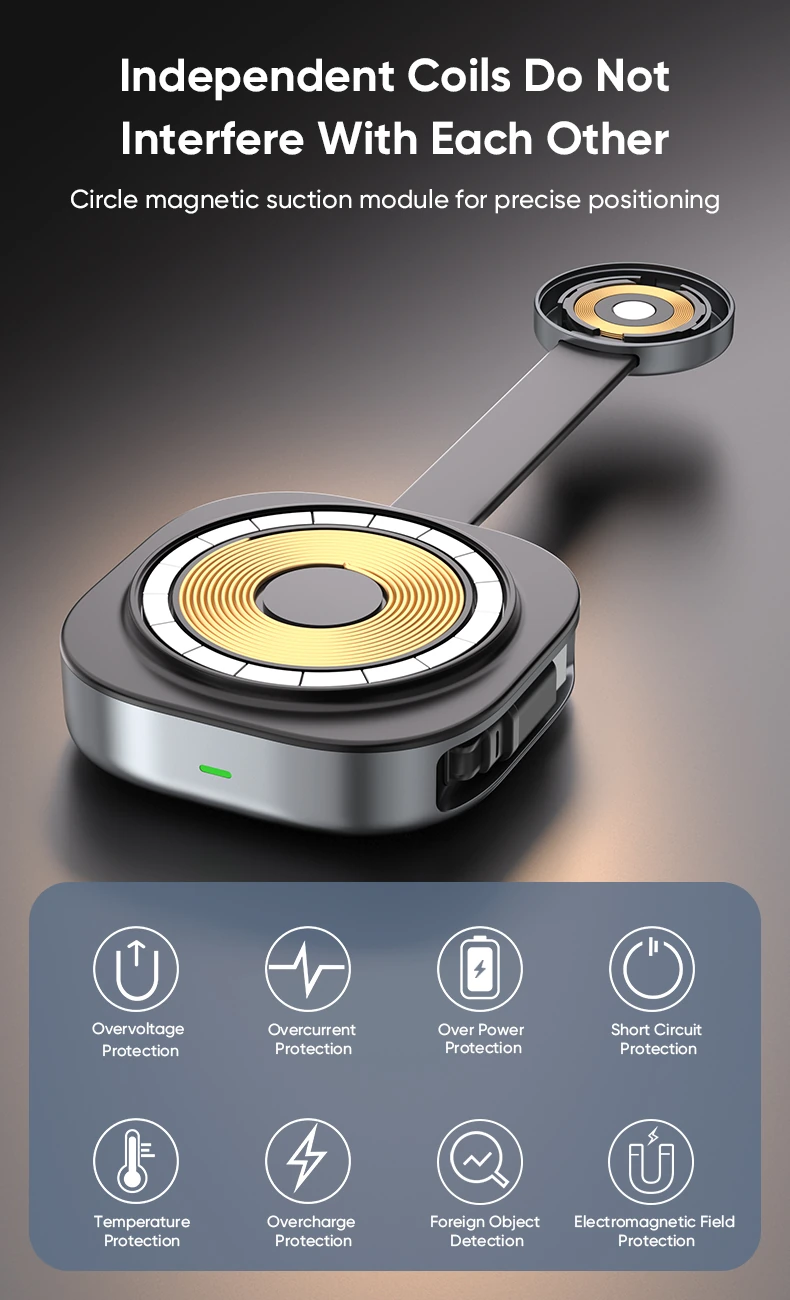 YW14 independent charging coils and safety protections