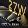 A09M9 9Pin 540 degree rotating PD240w type-c magnetic fast charging data cable