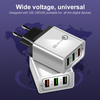 YZ01QC3.0 3A Fast Charge 3 USB Port Wall Charger Phone USB Adapter