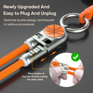 30cm 120cm Nylon Braided Phone Lanyard 5A Fast Charging Data Cable 240W