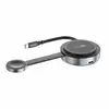 YW13 wireless charger side view with USB-C port